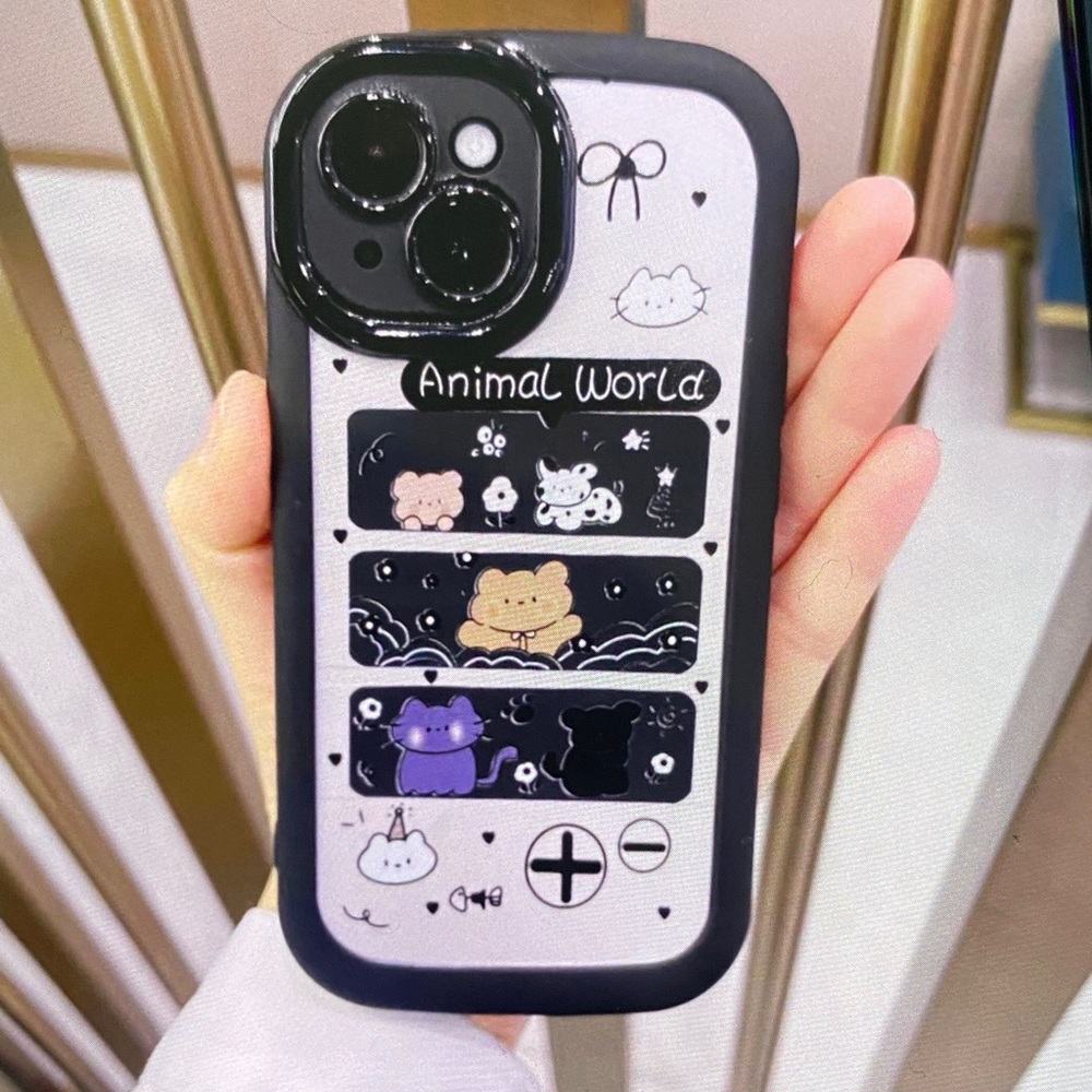 Animal World Black and White Phone Case
